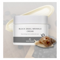 Питательный крем с коллагеном и муцином чёрной улитки /  The Skin House Black Snail Wrinkle Cream