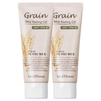 Успокаивающий  пилинг-гель на основе экстрактов злаковых культур /  Medi Flower Grain Mild Peeling Gel